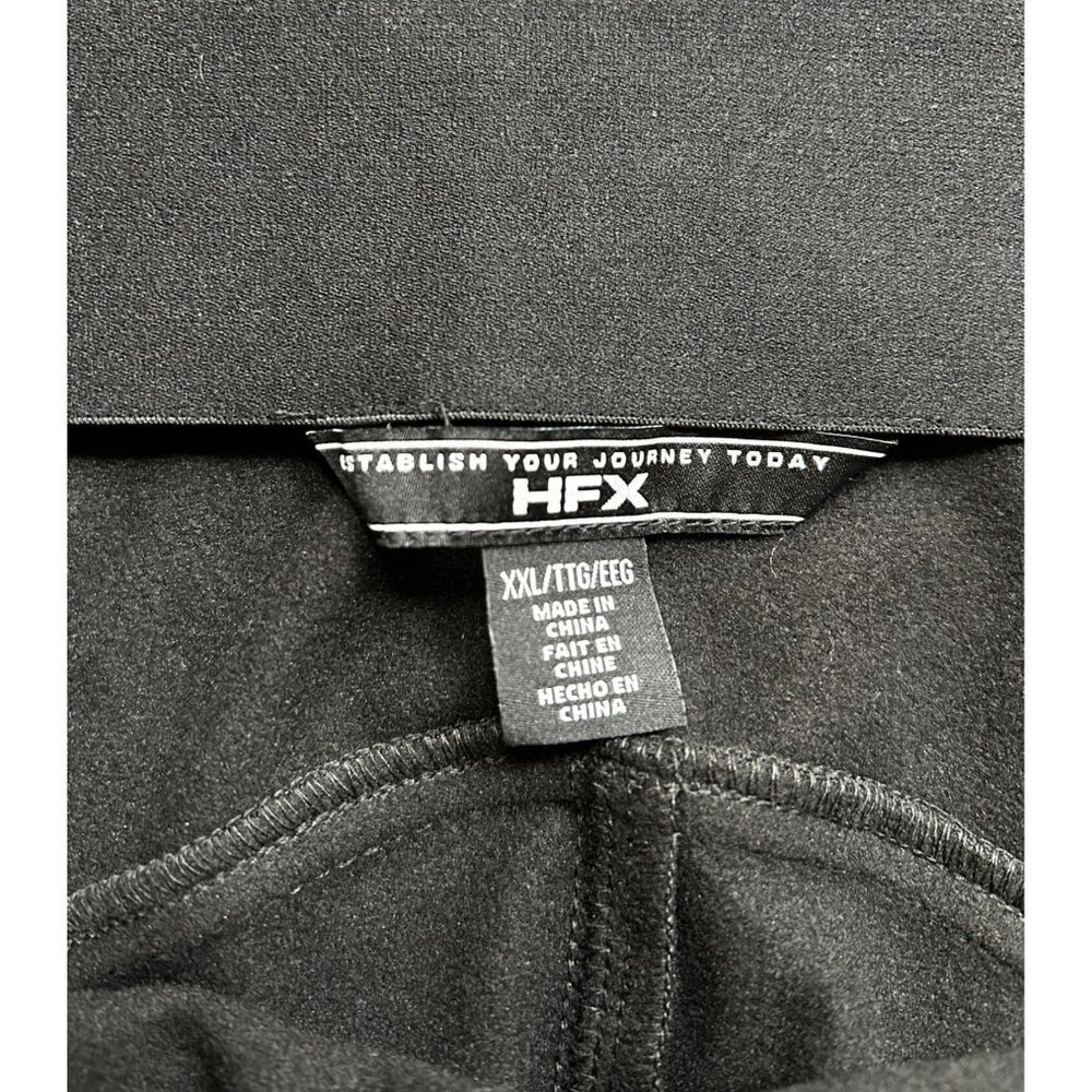 HPX Winter Tech Pants XXL Black Thermal Lined Stretch Straight Leg Cozy Casual - Picture 4 of 8